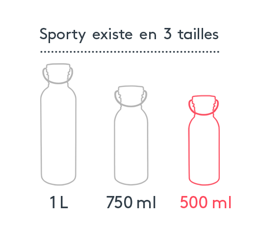 Existe en 3 tailles - Sporty 750ml