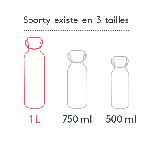 Existe en 3 tailles - Sporty 1000ml